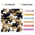 thumbnail image 3 of HTVRONT Heat Transfer Vinyl Roll-12" x 6ft for Shirts, Iron on Vinyl for All Cutting Machine-Easy to Cut & Weed for Heat Transfer Design-Camo Brown, 3 of 9