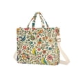 thumbnail image 7 of FORMRS Womens Corduroy Tote Bag Crossbody Shoulder Handbag with Pocket, Beige Cartoon Animals, 7 of 7