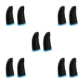 thumbnail image 1 of Maytalsory 2 Pcs Gaming Controller Gloves Touch Screen Anti-skid Elastic Sleeve Fingertips Cover Portable Computer Smartphone Black Blue 5Set, 1 of 6