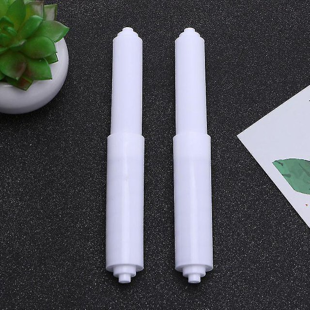 Rodillo de papel higiénico de 2 uds., rodillo de papel higiénico blanco con resorte de plástico para todos los estilos, papel de ba?o LingWen 8390605721212