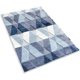 thumbnail image 1 of Alfombrilla de baño Alfombras de baño grandes 24" x 40" Azul Absorbente Piso Alfombrilla para pies Shaggy Microfibra Almohadilla geométrica Alfombrilla de ducha, Azul Fokelyi CZJJ-XM43-1, 1 of 7