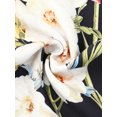 thumbnail image 5 of INSPIRE CHIC Women's Vintage 50s Dress Cocktail Sleeveless Square Neck Midi Floral A-Line Dresses M Black, 5 of 6