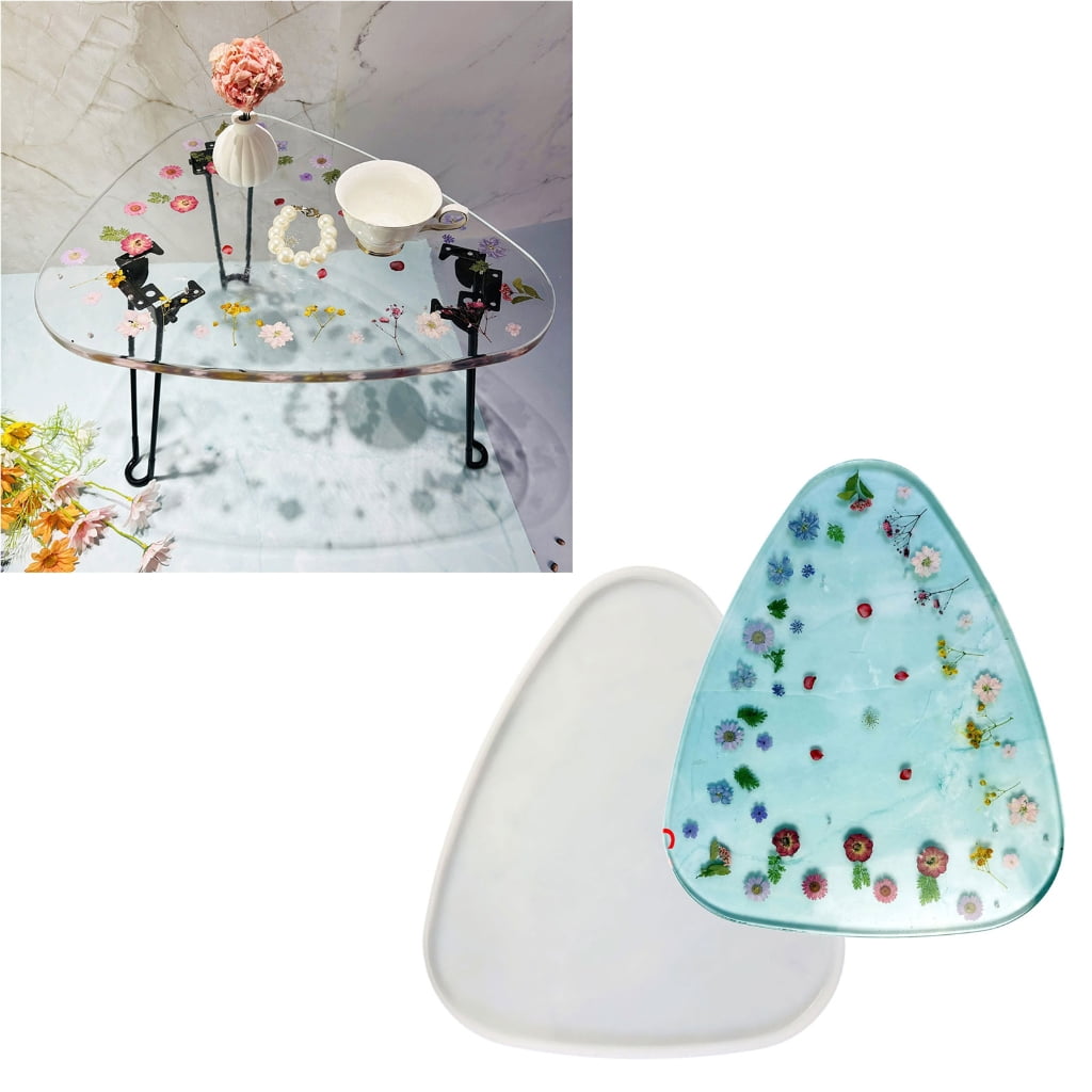 Large Triangle River Table Silicone Mold DIY Crystal Epoxy Resin Molds Decors