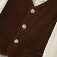 thumbnail image 3 of Vedolay Boys Winter Outfits Toddler Boy's Print Raglan Long Sleeve Top and Pants 2 Piece Fall Outfit,Brown 2-4 Years, 3 of 5