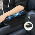 thumbnail image 6 of Renewold Butterfly Rose Blue Car Center Console Cover Comfortable Non-slip Armrest Cushion with Side Storage Pocket Arm Rest Covering Protective Cover Car Interior Accessories, 6 of 9