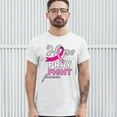 thumbnail image 3 of Tee Hunt Hope Pray Fight for a Cure T-Shirt Cancer Awareness Ribbon Men's Tee, White, Small, 3 of 5