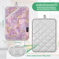 thumbnail image 6 of Yayeee Pot Holders Kitchen Heat Resistant with Pockets 7"x9.8" Cotton Oven Cooking Hot Pads, Pastel Pink Marble Pattern, 6 of 7