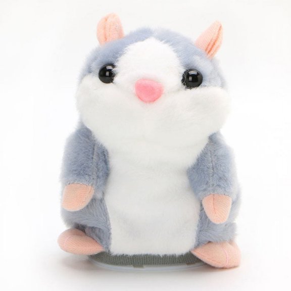 Ruanlalo Cute Talking Nod Hamster Mouse Record Chat Pet Plush Toy Gift for Kids