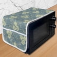 thumbnail image 1 of Carnation Microwave Oven Cover, Flower Bouquets Buds Twigs Swirly Branches Botanical Motif Art, Water Resistant Organizer with Pockets for Kitchen, 36" x 12", Cadet Blue and Pale Green, by Ambesonne, 1 of 1