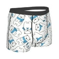 thumbnail image 2 of Rateoe Scarf Bear Mens Boxer Briefs Poly Spandex Performance Boxer Briefs Underwear Hem Boxer Briefs - XX-Large, 2 of 8