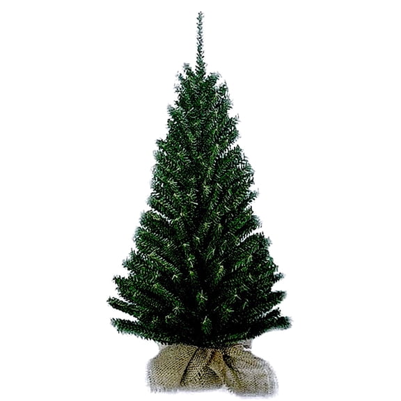 Kurt Adler Miniature Pine Christmas Tree, 6.3"D x 24"W x 4.1"H, Green