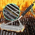 thumbnail image 2 of Barbecue Grill Cleaning Brush, Stainless Steel Wire Bristles, Effectively Cleans Grill Grates Grill Nets And Bbq Grills Removing Food Residue Grease And Charred Particles, 2 of 7