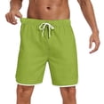 thumbnail image 6 of Hurxie Mens Swim Trunks 5 inch Board Shorts Quick Dry Bathing Suits Beach Swim Shorts with Pockets Army Green,XL, 6 of 7