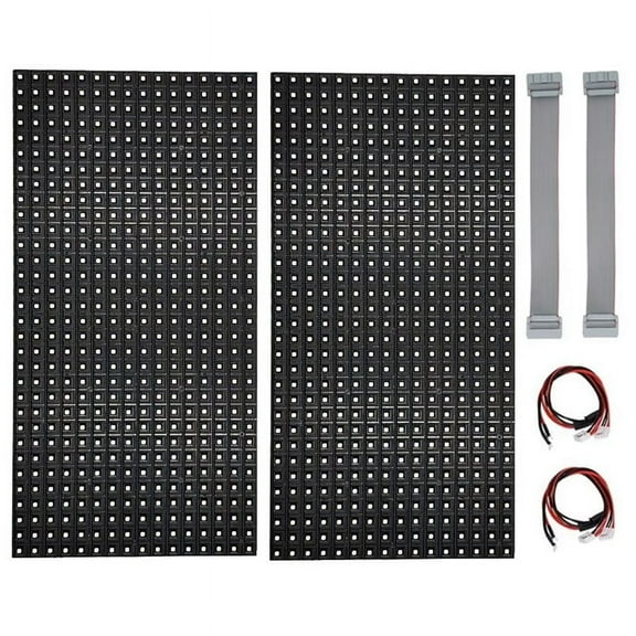 2Pcs P10 Full Color Outdoor LED Module HUB75 SMD3535 32x16 Pixels LED Display Panel 32 y9157