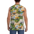 thumbnail image 4 of Fotbe Men's Construction Machinery1 Print Men's Sleeveless Muscle Tank Tops Casual T-Shirts for Gym Workout Beach-3X-Large, 4 of 8