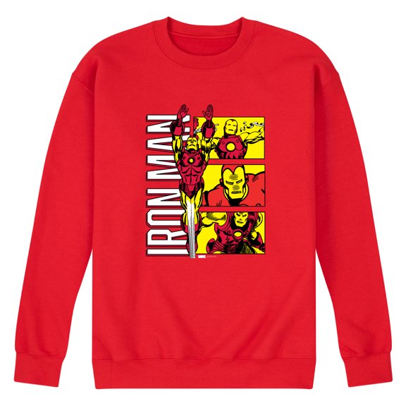 Iron Man - Grid Graphic Fleece Sweatshirt