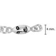 thumbnail image 3 of Unique Easter Island Moai Face Sterling Silver Linked Charm Bracelet, 3 of 5