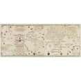 thumbnail image 2 of Ribeiro, Diogo 24x13 Gold Ornate Wood Framed with Double Matting Museum Art Print Titled - World Map 1900, 2 of 4