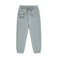 thumbnail image 5 of LIUYUNNN Kids Boys Girls Sweatsuit Set 2PC Long Sleeve Cat Grey Hooded Sweatshirt Sweatpants Warm Fall Winter Clothes Boys Sets 3-4 Years Boys Girls Fall and Winter Outfits, 5 of 5