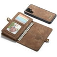 thumbnail image 2 of Huawei P30 Pro Wallet Case, Zipper Purse Leather Shockproof TPU Detachable Magnetic Flip Case with, 2 of 5
