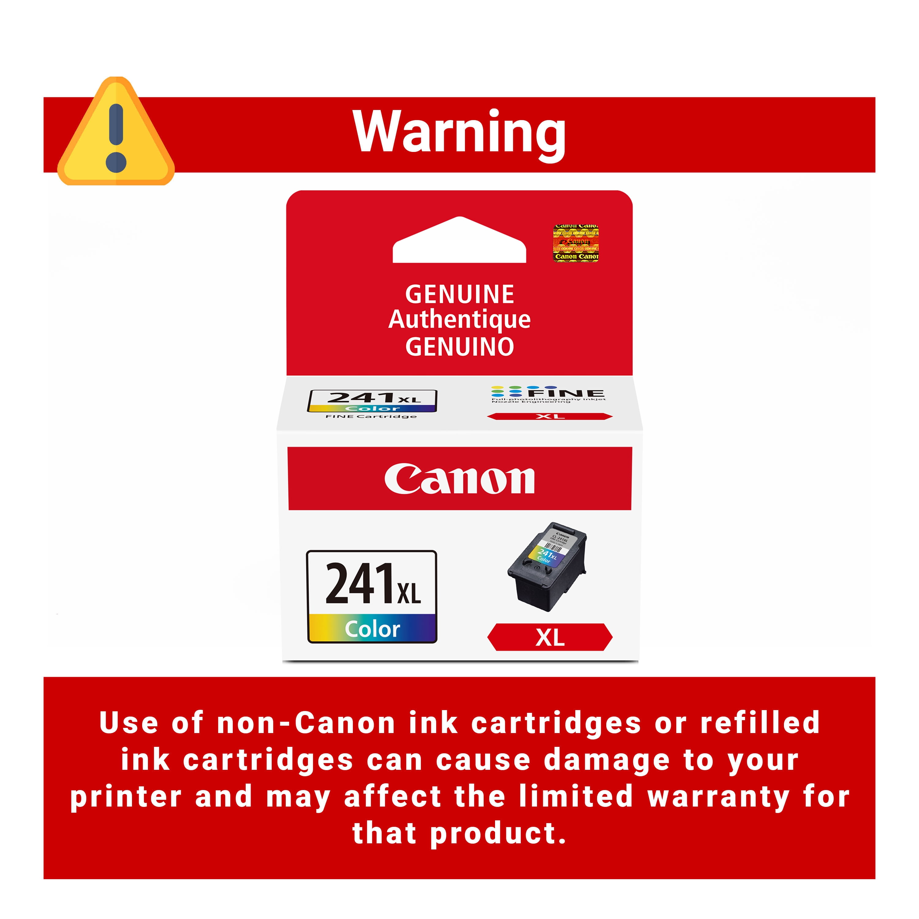 Canon, Ink Cartridge, CL-241XL, FINE Color, Multi-color - Walmart.com