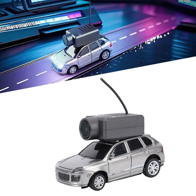 Coche Mini FPV Cámara De Control Remoto Coche Escala 1:64 2,4G 3 Velocidades Ajustable HD RC FPV Cámara Coche