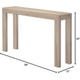 thumbnail image 2 of Plank+Beam Modern Solid Wood Console Table, 56 Inch, Sofa Table, Narrow Entryway Table for Hallway, Behind The Couch, Living Room, Foyer, Easy Assembly, Blonde, 2 of 5