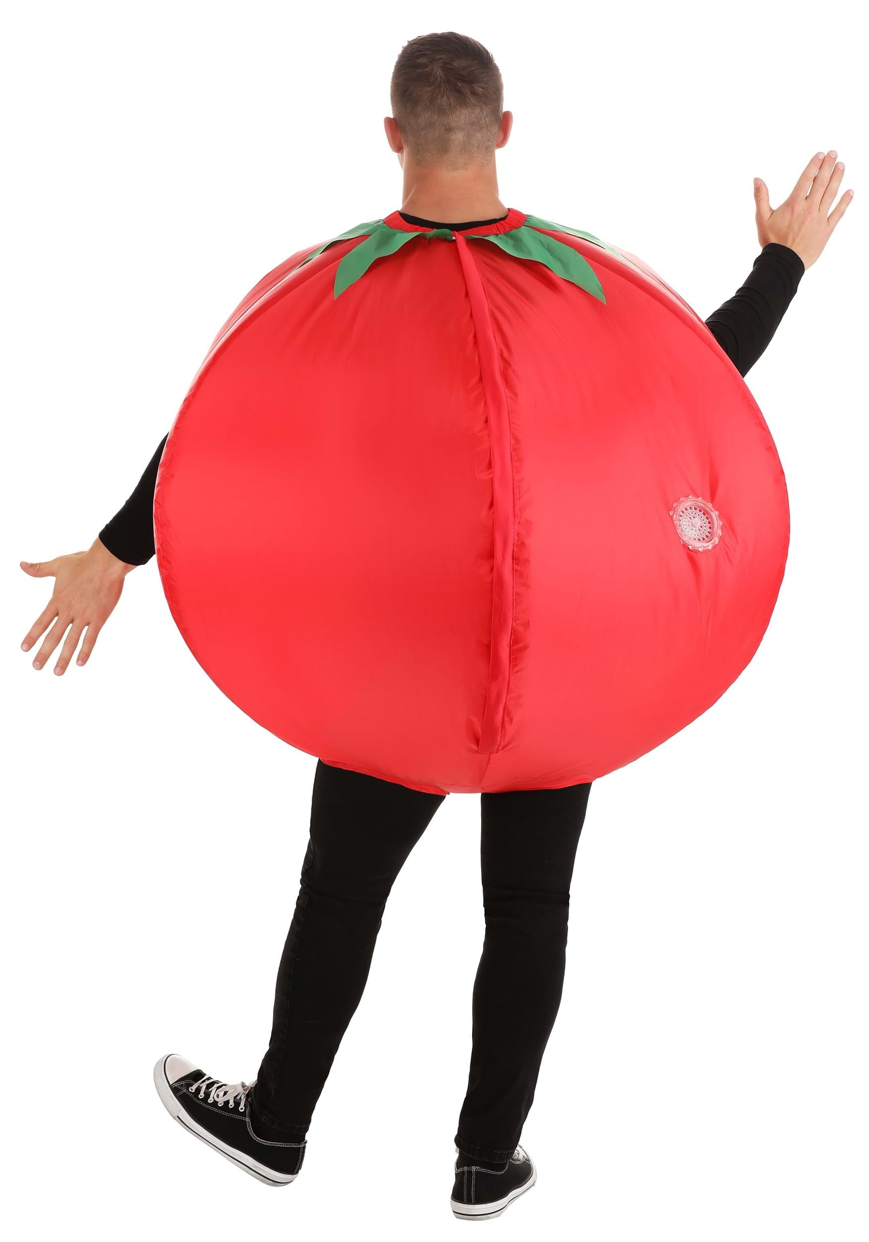 Tiny Tomato Infant Costume - Fleece One-Piece Outfit For Babies 12-18 Months (Loop Closure)