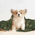 thumbnail image 4 of Yiaed Green Camouflage Skull Print Dog Blankets-Cat Blanket Washable for Couch Protection,Puppy Blanket, Soft Plush Reversible Throw Furniture Protector-Large, 4 of 8