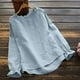 thumbnail image 2 of Moda Mujer Causal Blusa sólida Camiseta de manga larga Otoño Sweartshirt Tops Fridja  czfsfas6196, 2 of 3