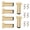 Gold, variant on 6pcs Adjustable Bed Risers With Antislip Base Load-Bearing Replacement Leg