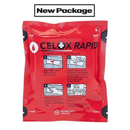 first aid only 90775 celox rapid 3 x5ft z fold gauze