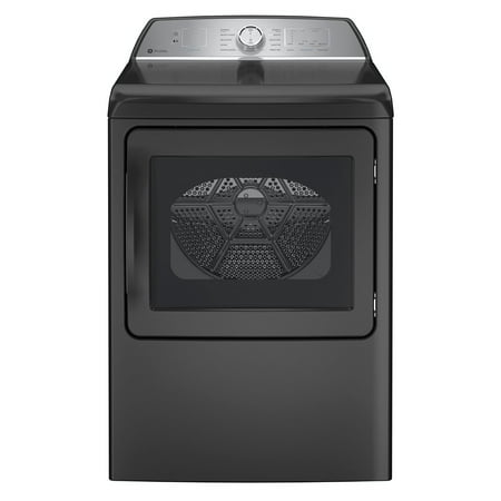 GE Profile - 7.4 Cu. Ft. Smart Gas Dryer with Sanitize Cycle and Sensor Dry - Diamond Gray