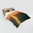 thumbnail image 3 of Ambesonne Nautical Bedding Set 3 Pcs, Sunrise over Ocean, Twin XL, Orange Blue, 3 of 3