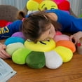 thumbnail image 4 of Shake the same Pétales de Tournesol Colorés Peluche Coussin de Stand Poupée QQ expression Oreiller de Taille DMH, 4 of 7