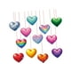 thumbnail image 3 of 12 serpentinas de papel con forma de corazón de colores para colgar, decoración para el Día de Valentín, para fiestas de carnaval., 3 of 9
