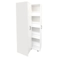 thumbnail image 6 of Mintazer Slide Out Pantry Cabinet with Wheels, 4 Tier Freestanding Rolling Storage Cabinet for Kitchen, Living Room, Bedroom & Bathroom, White, 6 of 13