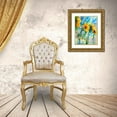 thumbnail image 3 of Wallich, Richard 15x18 Gold Ornate Wood Framed with Double Matting Museum Art Print Titled - Sunflowers In Glass Bottles, 3 of 4