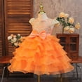 thumbnail image 5 of JCCXIN Girl Dress Elegant Girls Party Dress With Satin Bodice And Skirt For Festive Style Dress For Toddlers And Little Girls Stylish Party Gown Lovely 3-4 Years, 5 of 9