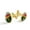 Color 7, variant on Men's Classic Stainless Steel, Palm Leaves Pineapples Pattern Cufflinks Business Wedding Shirts, Golden