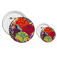 thumbnail image 1 of Patrón de flores de estilo japonés hojas nudo chino Insignia insignia botón diseño conjunto, 1 of 3