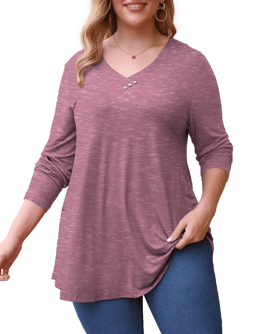 Plus Size Tops Blouses Flowy Tunic Tops 