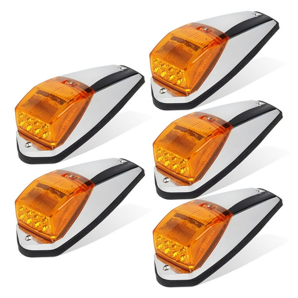 Luz indicadora de cabina Partsam 31 LED ámbar impermeable 12 V