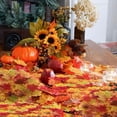 thumbnail image 4 of Yannee 100 Pcs Autumn Maple Leaf Fall Fake Silk Leaves Fadeless Artificial Flower Craft Wedding Party Decor, 4 of 14