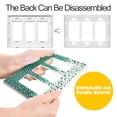 thumbnail image 4 of Yayeee Rocker Switch Wall Plate 1-Gang 4.6"x2.9" Home Decorative Outlet Cover, Green and White Pattern, 4 of 6