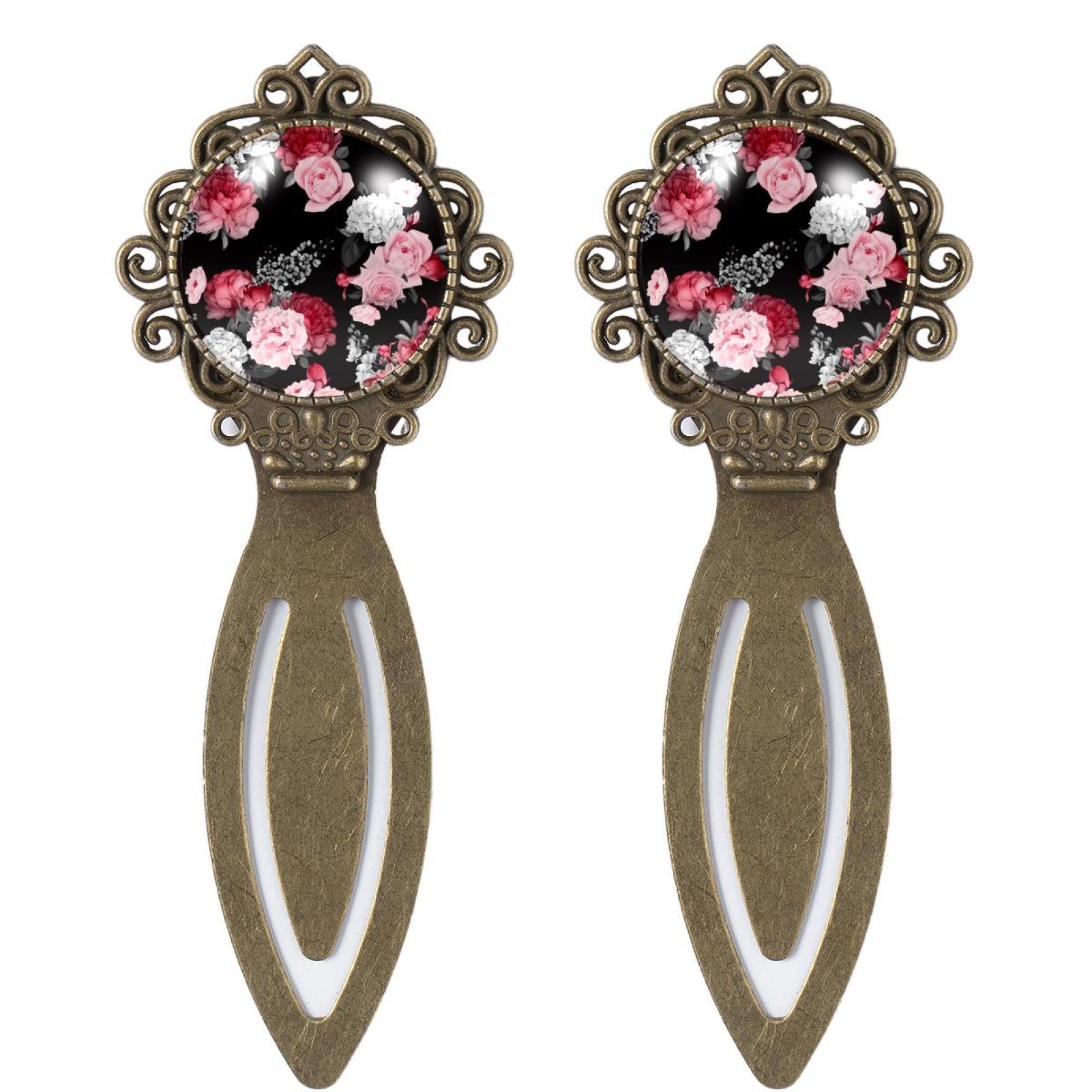 Bookmark Gift Box Set Vintage Bookmarks Page Holder with Crystal Glass