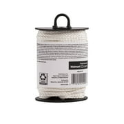 Hyper Tough Item NML40-HT, Nylon Blend Diamond Braid Rope, White, 1/8 x 40', 1 Each