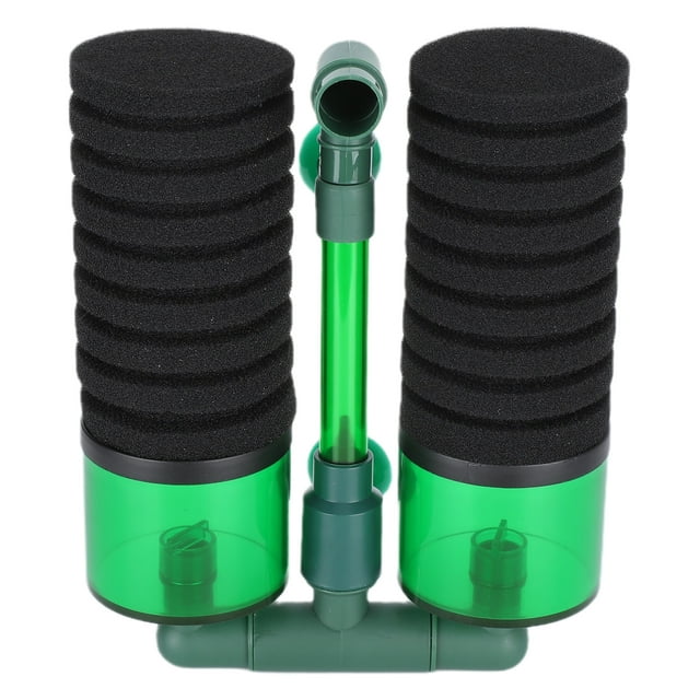 Filtre Éponge Double Filtre Éponge Submersible Filtre Mousse Bio-Chimique Double Éponge Filtre Aquarium Biochimique Double Éponge Nettoyant Filtre Poisson Submersible Filtre Mousse