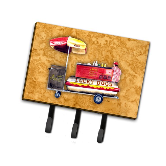 Carolines Treasures 8781TH68 Hot Dog Leash or Key Holder Triple multicolor