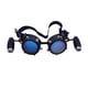 thumbnail image 1 of Disfraz de gafas estilo steampunk clásico con luz cibernética estilo vintage para mujer y hombre 18x6cm, 1 of 9
